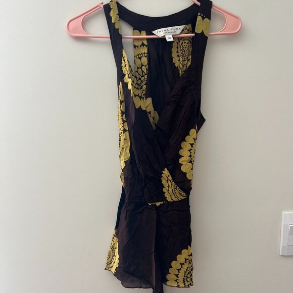 Trina Turk large silk blouse - Picture 1 of 10